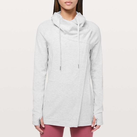 Lululemon Coast Easy Wrap Heathered Core Ultra Light Grey Women’s Size 10 - Picture 1 of 16
